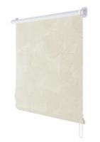 Ролет штора Блэкаут Флора Сливочный 160*160, РОССИЯ, код 03704220256, штрихкод 469044039082, артикул