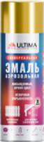 Эмаль аэрозольная с металлическим эффектом ULTIMA, ЗОЛОТОЙ МЕТ, 520 мл (1 уп - 12 шт.), Китай, код 04101030012, штрихкод 468001560592, артикул ULT019