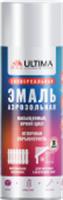 Эмаль аэрозольная с металлическим эффектом ULTIMA, СЕРЕБРЯНЫЙ МЕТ, 520 мл (1 уп - 12 шт.), Китай, код 04101030023, штрихкод 468001560588, артикул ULT001