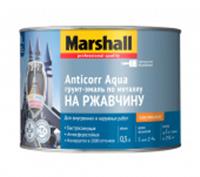 Грунт-эмаль Marshall ANTICORR AQUA BW 0,5 л NEW, РОССИЯ, код 0410125053, штрихкод 463004910758, артикул 5867393