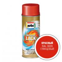 JOBI Эмаль аэрозольная глянцевая красная RAL 3020 (520мл / 270гр 12шт), КИТАЙ, код 0410126134, штрихкод 469036403072, артикул 31626