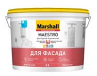 Фасадная краска MAESTRO BW (белая) 4,5 л глубокоматовая в/д (латексная) для фасадных поверхностей, Россия, код 0410201067, штрихкод 460702656473, артикул 5251964