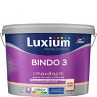 Краска Luxium Prof Bindo 3 глубокоматовая BW 9л, Россия, код 0410216194, штрихкод 464029429040, артикул 50034501