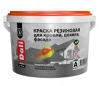 DALI краска резиновая для кровли, цоколя, фасада, серый графит - 3 кг, РОССИЯ, код 0410222087, штрихкод 466000965140, артикул 65140