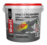 DALI краска резиновая для кровли, цоколя, фасада, серый графит - 6 кг, РОССИЯ, код 0410222088, штрихкод 466000965142, артикул 65142