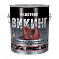 Акватекс Викинг (новый дизайн), гибридный лессирующий антисептик для дерева, 2,5 л (бесцветный), Россия, код 0410316335, штрихкод 466000965083, артикул 65083