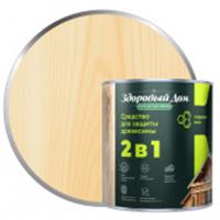 Деревозащитное средство Здоровый Дом 2в1 Бесцветный 0,8л Л-С, Россия, код 04103170022, штрихкод 460329204401, артикул 9592375