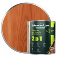 Деревозащитное средство Здоровый Дом 2в1 Махагон 0,8л Л-С, Россия, код 04103170031, штрихкод 460329204413, артикул 9592387