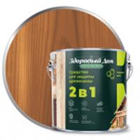Деревозащитное средство Здоровый Дом 2в1 Орех 2,7л Л-С, Россия, код 04103170038, штрихкод 460329204426, артикул 9592396