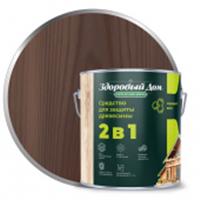 Деревозащитное средство Здоровый Дом 2в1 Палисандр 2,7л Л-С, Россия, код 04103170041, штрихкод 460329204430, артикул 9592400