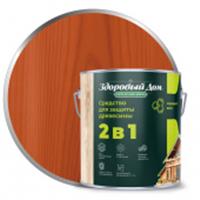 Деревозащитное средство Здоровый Дом 2в1 Рябина 2,7л Л-С, Россия, код 04103170044, штрихкод 460329204434, артикул 9592404