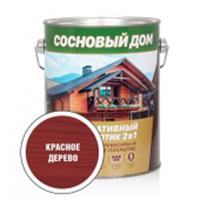 Декоративно-защитный состав для древесины Профстандарт Сосновый Дом красное дерево (2,7л 3шт), Россия, код 0410321017, штрихкод 460715725462, артикул 29525