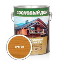 Декоративно-защитный состав для древесины ПРОФСТАНДАРТ СОСНОВЫЙ ДОМ орегон (2,7л 3шт), Россия, код 0410321023, штрихкод 460715725427, артикул 29527
