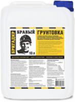 Грунтовка акриловая Бравый бригадир, канистра 10 кг, Россия, код 04105180013, штрихкод 460710899327