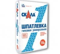 Шпаклевка гипсовая премиум СКАЛА, 10кг, Россия, код 120050910, штрихкод 462075336002, артикул