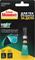 МОМЕНТ СуперМомент Водостойкий Клей-гель секундный Туба на блистер-карте 3 г, КИТАЙ, код 0440501070, штрихкод 464001327947, артикул 3002908