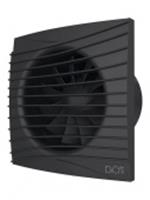 Вентилятор накладной SILENT D100 обр.клапан Matt black DICITI (D=100, V=90m3/h), РОССИЯ, код 0450111182, штрихкод 460509804192, артикул SILENT 4C Matt Black
