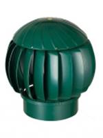 Турбина ротационная D160, вентиляционная, пластик, зеленая (нанодефлектор) RRTV 160 Green, Россия, код 0450502073, штрихкод 460509807883