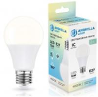 Лампа 601204 LED A60 12W IC E27 4000K 175-265V, Китай, код 05103010231, штрихкод 465030461955, артикул 601204