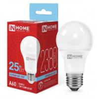 Лампа светодиодная LED-A60-VC 25Вт 230В Е27 6500К 2380Лм IN HOME, Китай, код 0510301368, штрихкод 469061206206, артикул 4690612062068