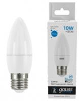 10W Лампа Gauss Elementary Свеча 750lm 6500K E27 LED, КИТАЙ, код 05103020084, штрихкод 462718448924, артикул 30230