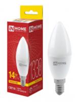 Лампа 14W LED-СВЕЧА-VC 14Вт 230В E14 3000K 1330Лм IN HOME, Китай, код 05103030210, штрихкод 469061206309, артикул 4690612063096