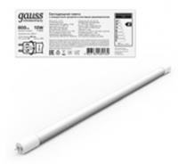 Лампа Gauss Elementary T8 10W 800lm 6500K G13 600mm стекло поворотная LED, КИТАЙ, код 05103240088, штрихкод 462718448916, артикул 93030-R