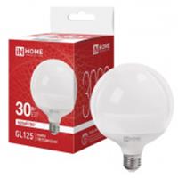 Лампа LED-GL125-VC 30Вт 230В Е27 4000К 3000Лм 125мм IN HOME, Китай, код 05103260184, штрихкод 469061206401, артикул 4690612064017