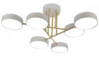 Люстра Escada 10262/6 LED*78W White/Gold, Китай, код 05202040219, штрихкод 505037097130, артикул 10262/6LED