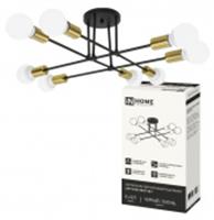 Люстра LOFT EASY-8E27-BLT 8хЕ27 черный, латунь IN HOME, Китай, код 05202040229, штрихкод 469061206267, артикул 4690612062679