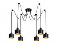 Люстра лофт TR8132/6 BK черный E27*6 max 40W D700*800, Китай, код 05202040195, штрихкод 467008702524 