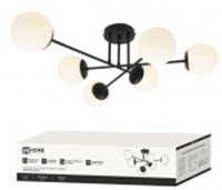 Люстра AURORA EASY-6G9-BL 6хG9 матовые плафоны, черный корпус IN HOME, Китай, код 05202061545, штрихкод 469061206278, артикул 4690612062785