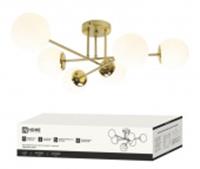Люстра AURORA EASY-6G9-LT 6xG9 матовые плафоны, латунный корпус IN HOME, Китай, код 05202061546, штрихкод 469061206279, артикул 4690612062792