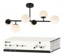 Люстра AURORA LUNA-6G9-BL 6хG9 матовые плафоны, черный корпус IN HOME, Китай, код 05202061547, штрихкод 469061206274, артикул 4690612062747