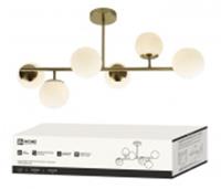 Люстра AURORA LUNA-6G9-LT 6xG9 матовые плафоны, латунный корпус IN HOME, Китай, код 05202061548, штрихкод 469061206275, артикул 4690612062754