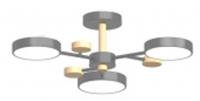 Потолочный cветильник LED4U L3203-620 GR, Китай, код 05202061502, штрихкод 461019212038