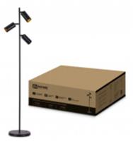 Торшер ТНО 07-3хGU10-BB 230В черный плафон, черный корпус IN HOME, КИТАЙ, код 05202220088, штрихкод 469061205701, артикул 4690612057019