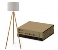 Торшер ТНО 24-Е27-NT 230В бежевый абажур, деревянная тренога IN HOME, КИТАЙ, код 05202220090, штрихкод 469061205959, артикул 4690612059594