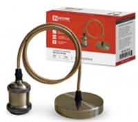 Патрон LOFT-Е27-R15AB со шнуром 1,5м античная бронза IN HOME О, КИТАЙ, код 0520601187, штрихкод 469061205461, артикул 4690612054612