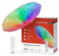 Светильник COMFORT DIAMOND-RGB 75Вт 230В 3000-6500K 6000Лм 500x105мм с ДУ In home, Китай, код 0520700609, штрихкод 469061204458, артикул 4690612044583