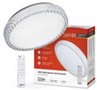 Светильник COMFORT SAPHIR 55Вт 230В 3000-6500K 4400Лм 395x105мм с ДУ In home, Китай, код 0520700618, штрихкод 469061203485, артикул 4690612034850