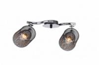 Спот LV 9303/2 Уивер Черный/хром Е14 400x130x200мм, Китай, код 0521002531, штрихкод 400125262975, артикул LV 9303/2