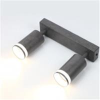 Спот на основании GWL-2GU10-M-IP20 Двойной Бетон С боковым рассеивателем, Китай, код 0521000288, штрихкод 465032561517, артикул 662070