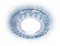 Точка с LED подсветкой S287 CL прозрачный GU5.3+3W(LED WHITE) D90*25, КИТАЙ, код 05213090236, штрихкод 460718142180, артикул S287