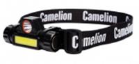 Фонарь налобный Camelion LED53405 (аккум 3,7В, димм, черный, XPE + COB LED, 3 Вт, 2 реж, магн, бл), КИТАЙ, код 05217020052, штрихкод 489525780097, артикул 15756