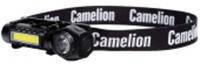 Фонарь налобный Camelion LED53408 (аккум 3,7В, черн, XPE+COB, 3 Вт, 3 реж, магнит, Type-C, бокс), КИТАЙ, код 05217020055, штрихкод 489525780090, артикул 15759