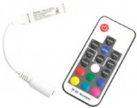 Контроллер RGB min с П/У белый, 12-24V, LD66 Feron, Китай, код 05228050174, штрихкод 465575292395, артикул 48032