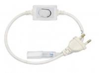 Сетевой шнур с выключателем для 20 м ленты 5050 220В, КИТАЙ, код 05228050061, штрихкод 468025504457, артикул LE010631-002