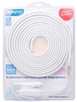 Комплект RGB 220В 12Вт/м smd5050 60д/м IP65 5м силикон (шнур с контроллером заглушка крепеж), КИТАЙ, код 05228220009, штрихкод 463001275513, артикул 10-52