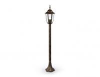 Светильник уличный ST2039 GD/BK/CL золото/черный/прозрачный IP54 E27 max 40W D150*1100, Китай, код 05234110100, штрихкод 467008702890